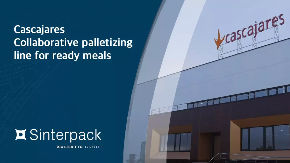 Cascajares collaborative palletizing line for ready meals sinterpack